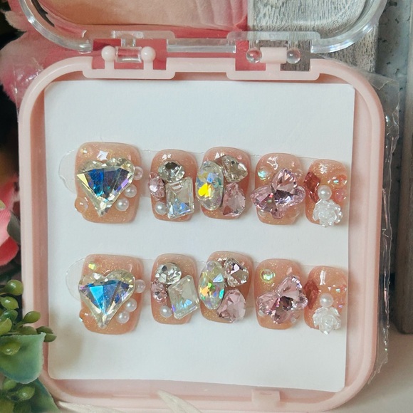 Other - Sparkling Gemstone Nail Set